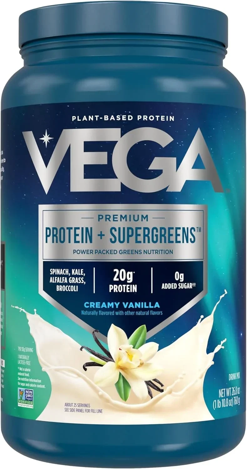 Vega Protein and Greens Protein Powder, Vanilla