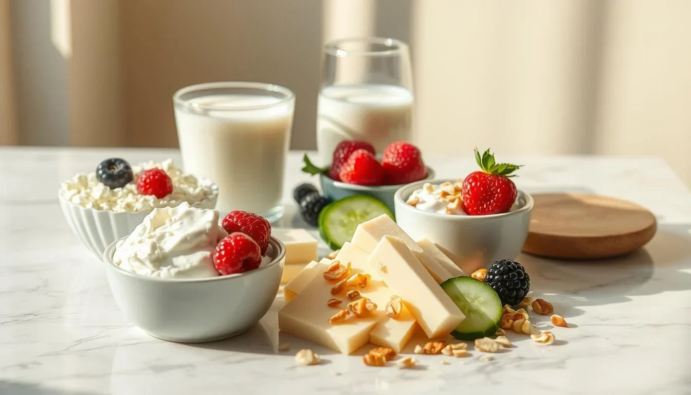 Low-fat dairy snacks for weight loss