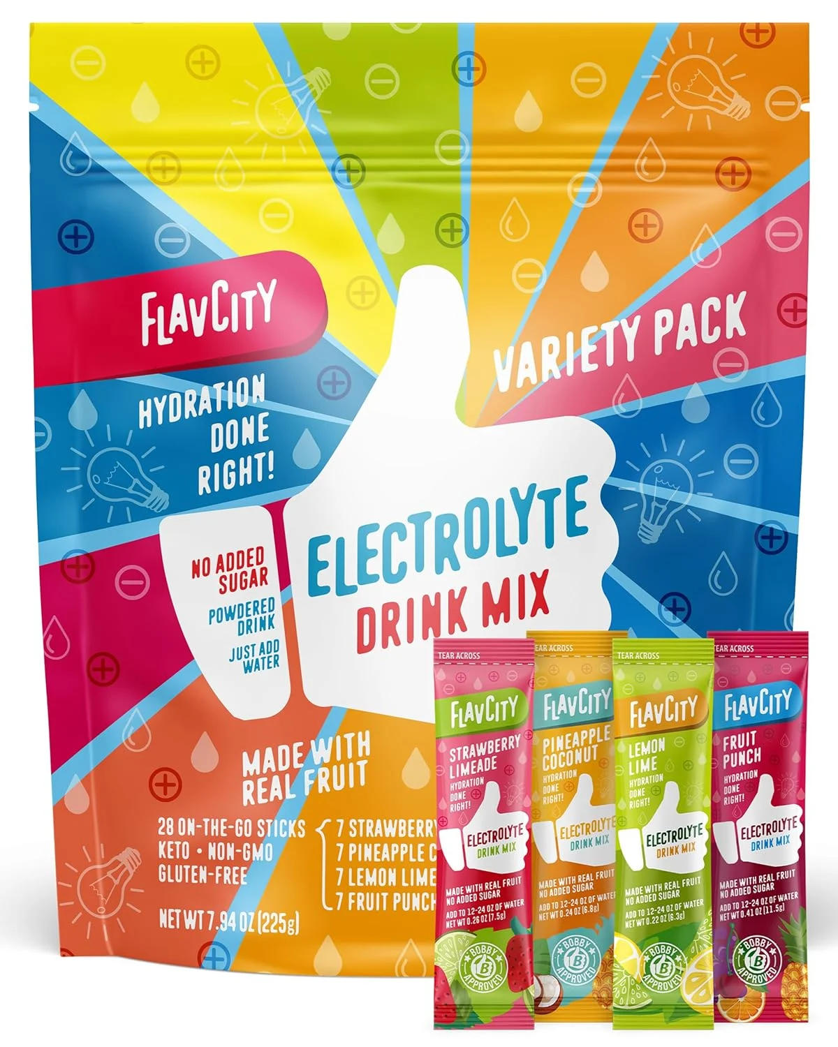 FlavCity Electrolytes Powder Packets